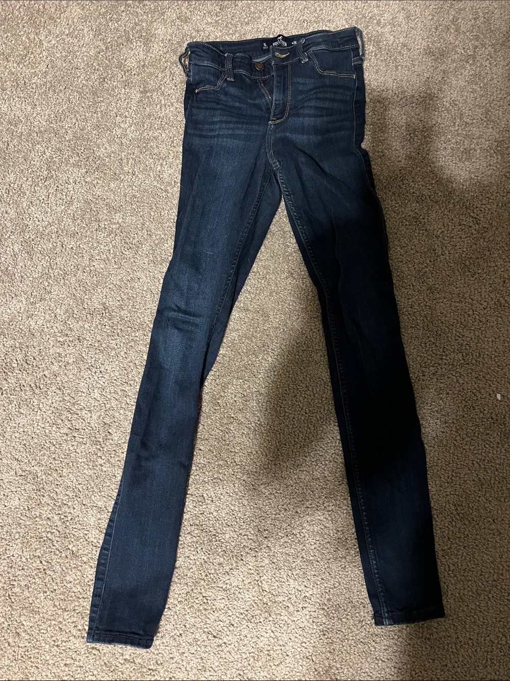 Hollister Women's Deep Indigo Skinny Jeans